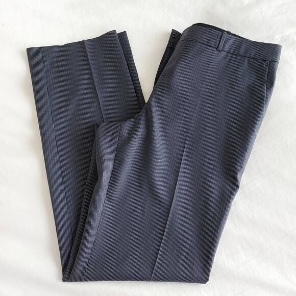 Boss Hugo Boss AG Dieselstrasse 12 Womens Striped Straight Leg Dress Pants Size - Picture 1 of 6
